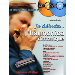 Je Débute l'Harmonica Diatonique AVEC CD ET DVD.