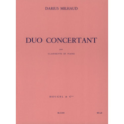 MILHAUD Duo Concertant