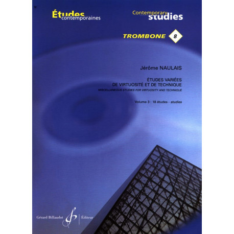 Jérôme Naulais 8- Etudes variées de virtuosite et de technique volume 3 - 18 Etudes
