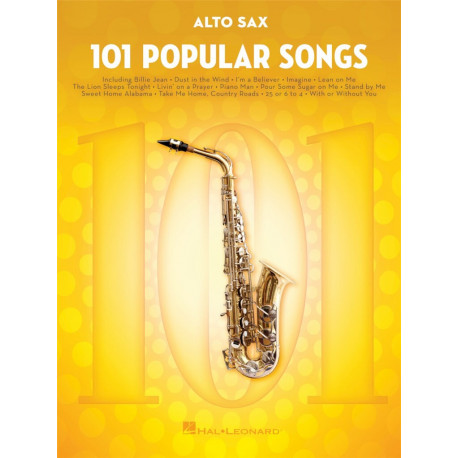 101 Popular Songs - Saxophone Alto