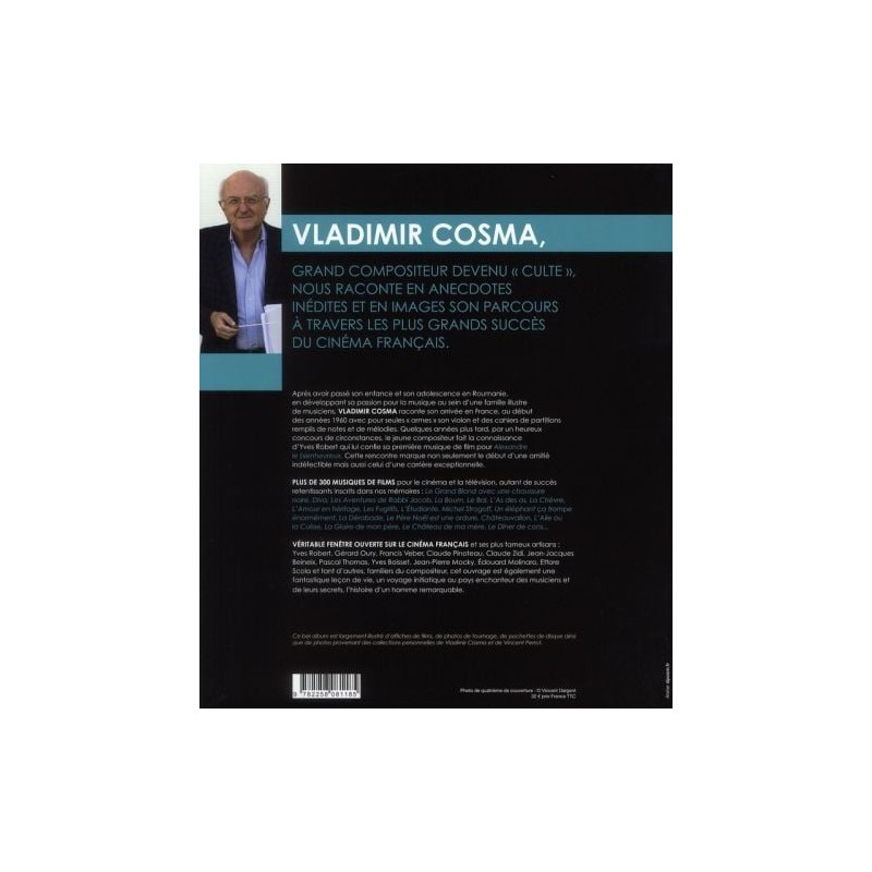 Vladimir Cosma – “Les fugitifs”, partition de piano simplifiée