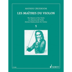 Mathieu Crickboom Les Maîtres du violon - Volume 1