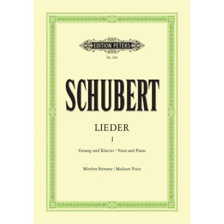SCHUBERT Lieder Volume 1 - Voix Moyenne