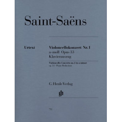 SAINT-SAËNS Concerto Violoncelle n° 1 op. 33