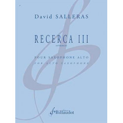 David Salleras Recerca III - Saxophone Alto