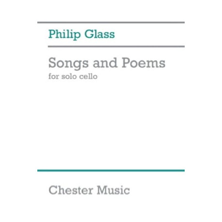 GLASS Songs and Poems - Violoncelle seul