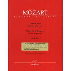 MOZART Concerto pour flûte en Sol Majeur KV 313 - Flute Piano