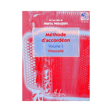 Méthode d'accordéon - Vol. 3 Manu Maugain