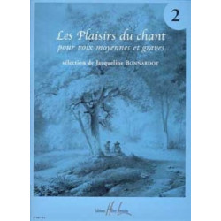 Les Plaisirs Du Chant Volume 2. Voix Moyenne / Grave