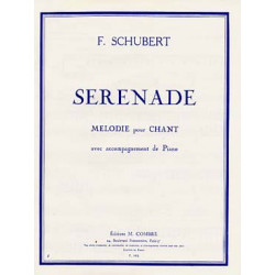 SCHUBERT SERENADE Franz /chansons/lieder chant/piano en séparé