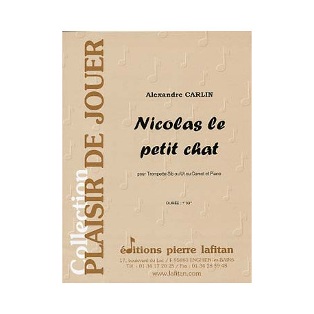 Alexandre Carlin Nicolas le petit chat