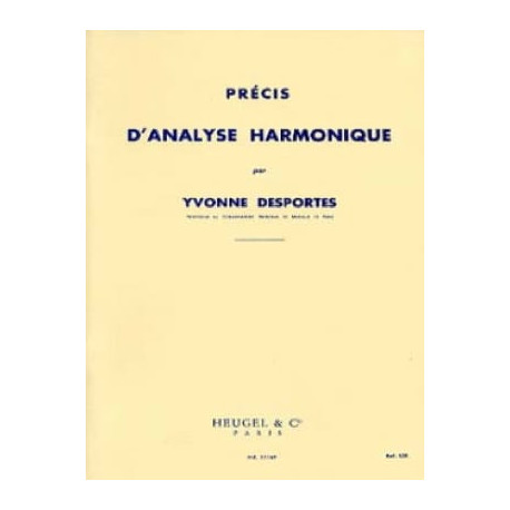 Précis d'Analyse Harmonique Yvonne Desportes