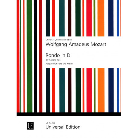 MOZART Rondo en Ré Majeur Kv Anh. 184