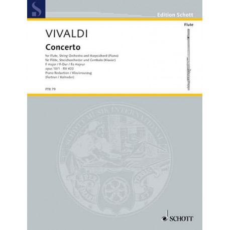 VIVALDI Concerto en Fa Maj. - F. 6 n° 12 La Tempesta di Mare - Flûte/Piano