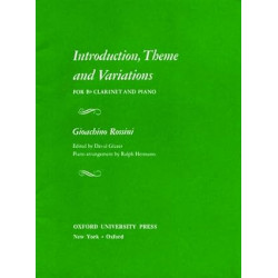 ROSSINI INTRODUCTION, THEME, AND VARIATIONS CLARINETTE