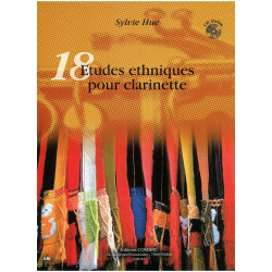 Sylvie Hue 18 Etudes Ethniques - Clarinette Avec CD. avec Cd