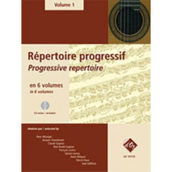 Répertoire Progressif Pour la Guitare Volume 1 Cd Inclus