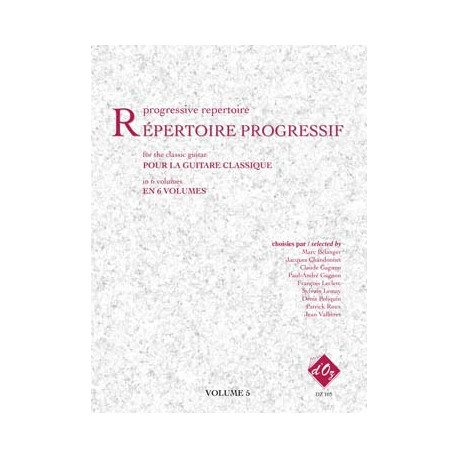 Repertoire Progressif pour la guitare volume 5