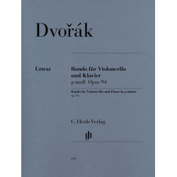 DVORAK Rondo en sol mineur op. 94 pour violoncelle et piano
