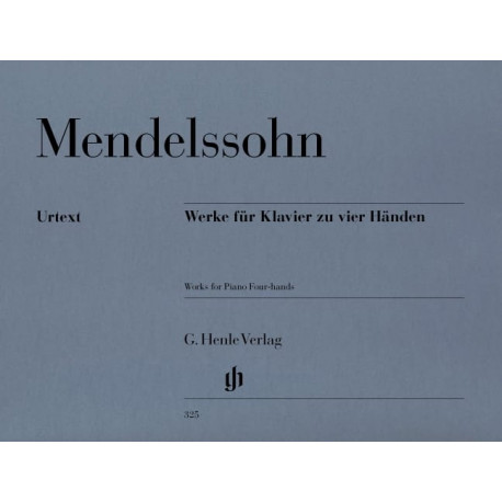 MENDELSSOHN Oeuvres Pour Piano A Quatre Mains