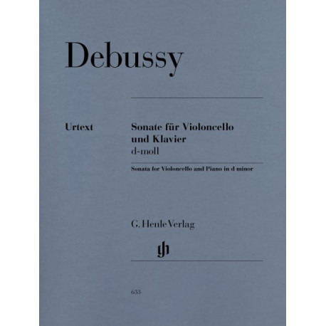 DEBUSSY Sonate pour violoncelle et piano ré mineur