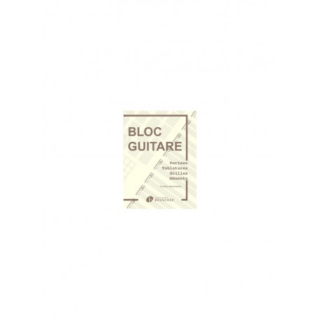 CAHIER GUITARE PORTEES/TAB/GRILLES/DIAG
