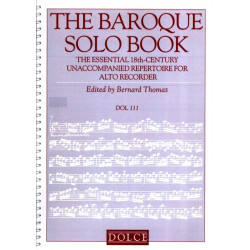 The Baroque Solo Book - Flûte à Bec
