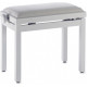 STAGG BANQUETTE BLANC BRILLANT DESSUS VELOURS BLANC