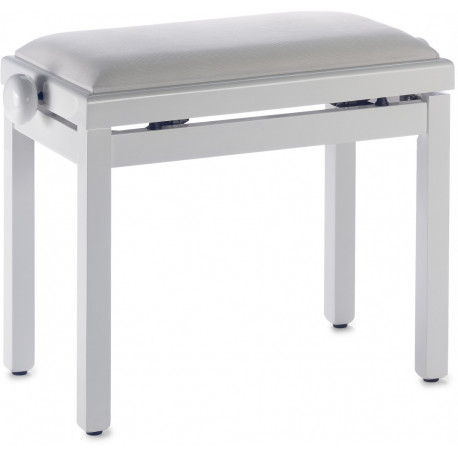 STAGG BANQUETTE BLANC BRILLANT DESSUS VELOURS BLANC