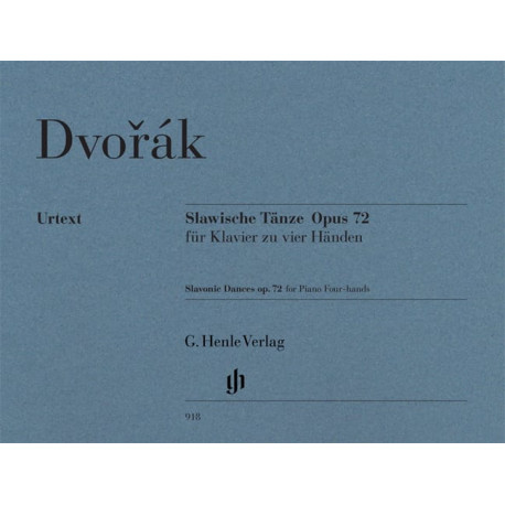 DVORAK Danses Slaves Opus 72. 4 Mains