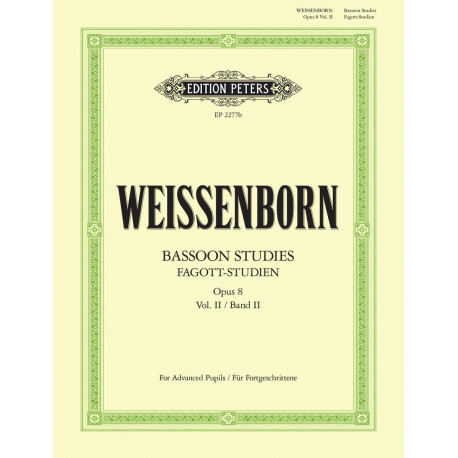 Julius Weissenborn Fagott Studien op. 8 - Bd. 2