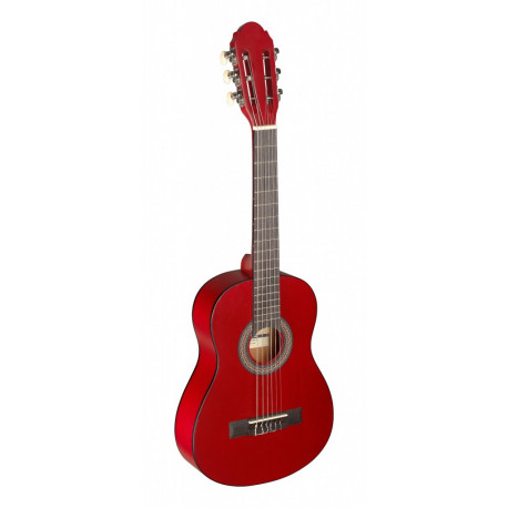 Guitare classique 1/4 rouge avec table en tilleul STAGG ENFANT