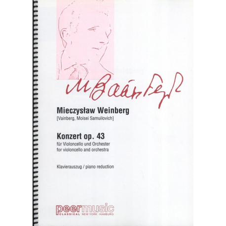 Mieczyslaw Weinberg Concerto pour Violoncelle Opus 43 violoncelle piano
