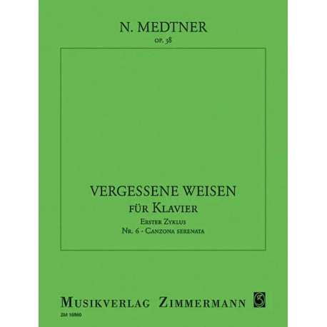 Nicolai Medtner Canzona Serenata Opus 38-6