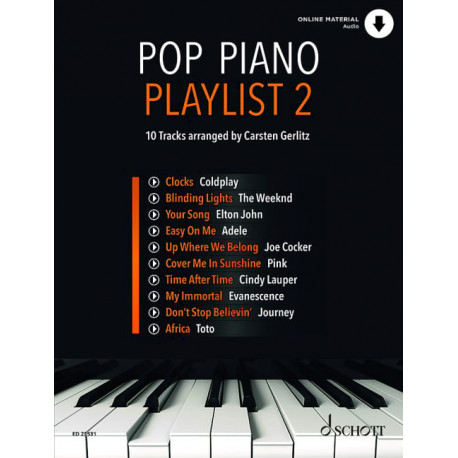 Pop Piano Playlist 2 Avec Audio en téléchargement.