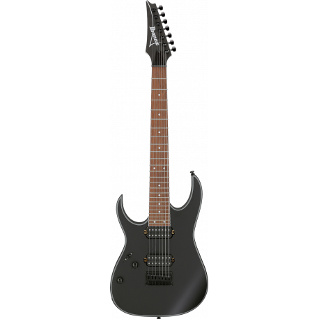 IBANEZ RG7421 GAUCHER BLACK FLAT 7 CORDES
