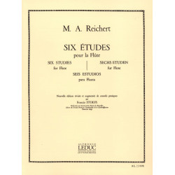 Mathieu André Reichert 6 Etudes op. 6 - Flûte