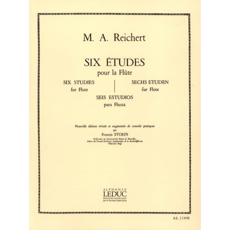 Mathieu André Reichert 6 Etudes op. 6 - Flûte