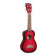 KALA MAKALA UKULELE SOPRANO DOLPHIN RED BURST
