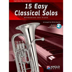 15 Easy classical solos - Euphonium Avec Audio en ligne.