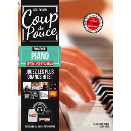 COUP DE POUCE SONGBOOK PIANO SPECIAL POP ET CINEMA