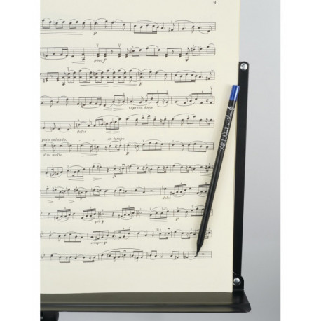 Crayon de papier magnétique noir avec bout du crayon bleu