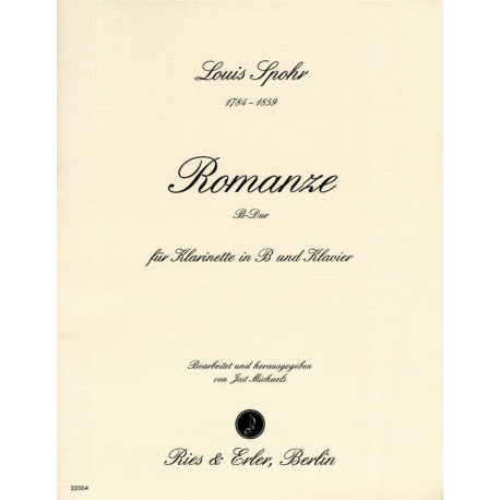 SPOHR Romanze B-Dur - Klarinette Klavier