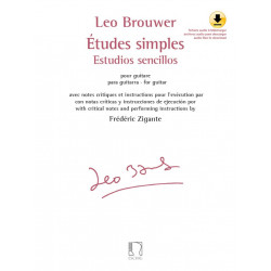 BROUWER Etudes simples - Guitare