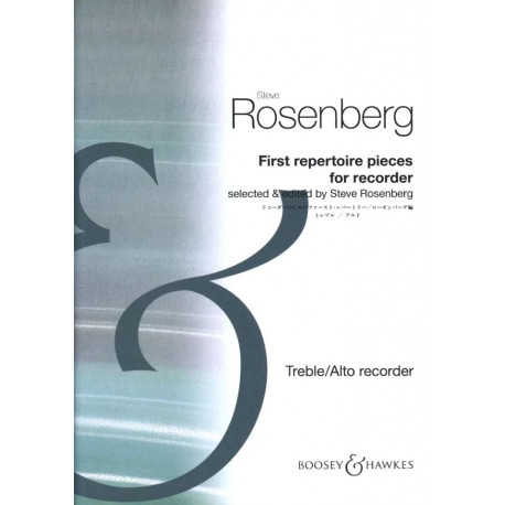First repertoire pieces for treble recorder and piano