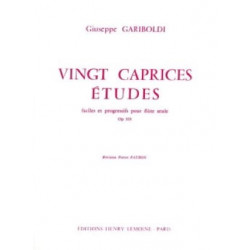 GARIBOLDI 20 Caprices-Etudes op. 333