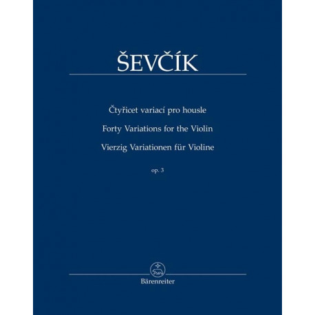 SEVCIK 40 Variations, op. 3 - Violon