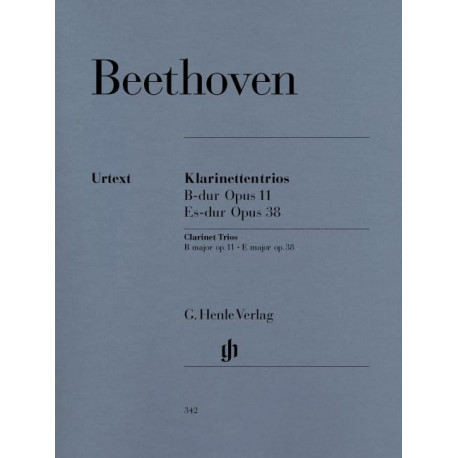 BEETHOVEN Trios avec Clarinette en Sib Maj. op. 11 et Mib Maj. op. 38