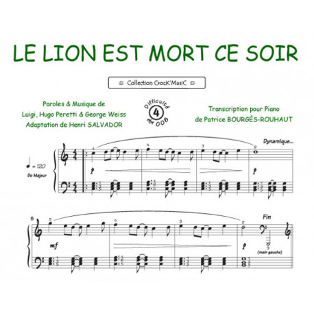 Le lion est mort ce soir