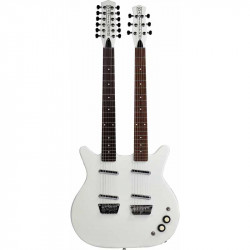 DANELECTRO DOUBLE NECK 6 12 WHITE PEARL
